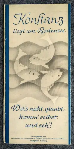 Konstanz Bodensee alter Reiseprospekt