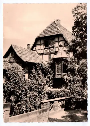 Foto Ak Die Wartburg bei Eisenach Vogtel mit Nürnberger Erker 1961