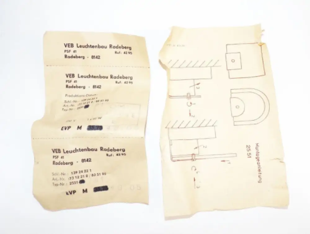 Wandleuchte Pusteblume 2 Stück Set DDR Mid Century  7