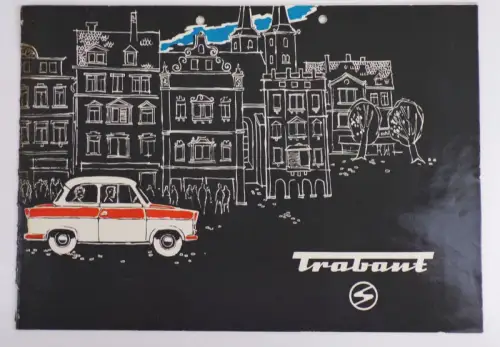 Altes Prospekt Trabant 1961 Oldtimer 