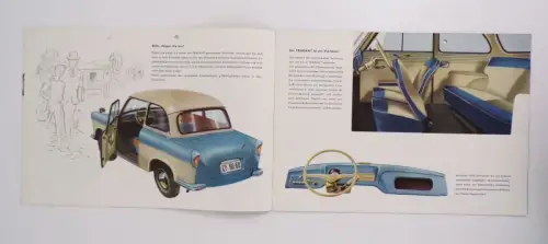 Altes Prospekt Trabant 1961 Oldtimer 