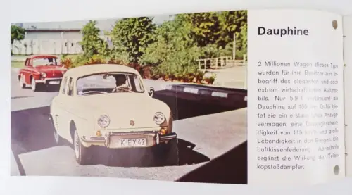 Altes Prospekt Das Renault Programm 1962 Vintage