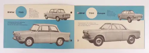 Altes Prospekt BMW Isetta 1960 PKW Motorrad