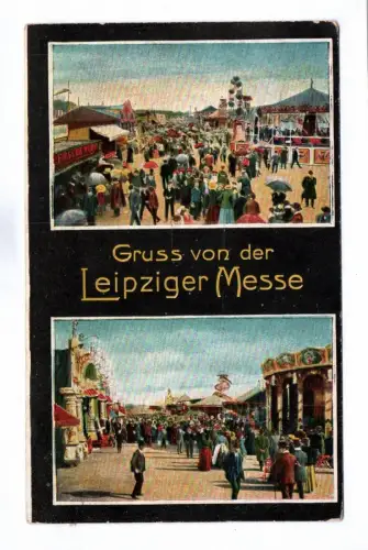 Ak Gruss von der Leipziger Messe
