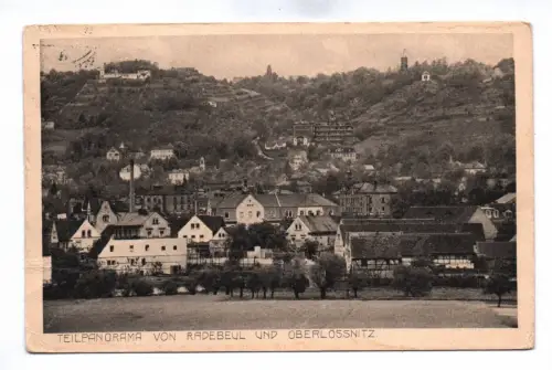 Ak Teilpanorama von Radebeul und Oberlössnitz 1921
