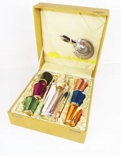 Sonnau Mixbecher Shaker Set Box 6 Becher DDR Retro Trinks Party Cocktail