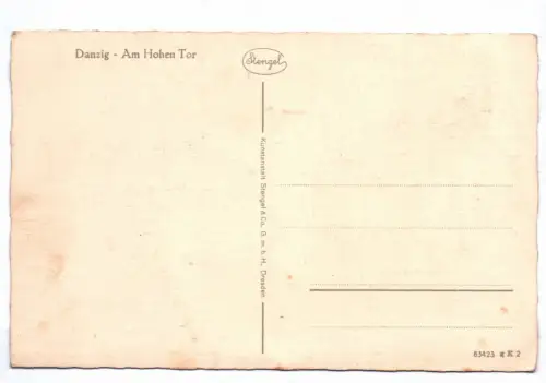 Ak Danzig Am hohen Tor