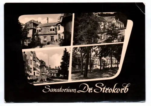 Ak Sanatorium Dr. Strokorb Friedrichsbrunn Kreis Quedlinburg 1962