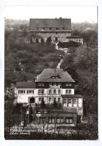 Foto Ak FDGB Erholungsheim Bieletal 1985 Sächsische Schweiz