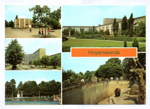 Ak Hoyerswerda 1983 Planetarium Magistrale 1983 Wohnkomplex an der Gaststätte