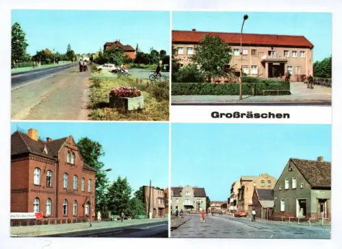Ak Großräschen Kreis Senftenberg Ernst Thälmann Straße 1985 Poliklinik BKK