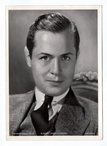 Autogrammkarte Ross Verlag Robert Montgomery Trading Card Schauspieler