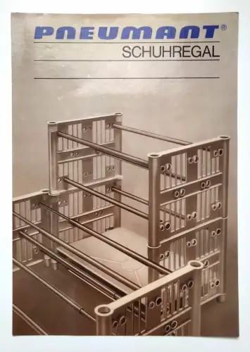 Pneumant Schuhregal DDR Reklame 1977 VEB Galfütex Schmölln