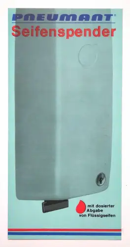 Pneumant Seifenspender Reklame DDR 1977 VEB Preßwerk Ottendorf Okrilla