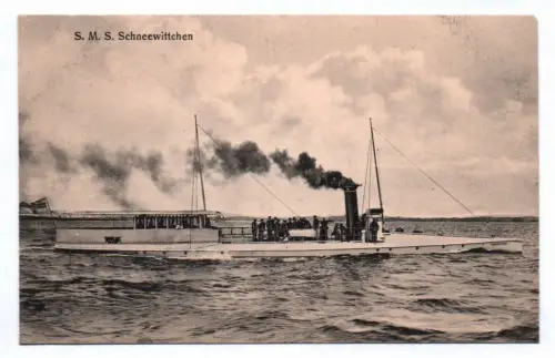 Künstler Ak S.M.S. Schneewittchen Dampfschiff