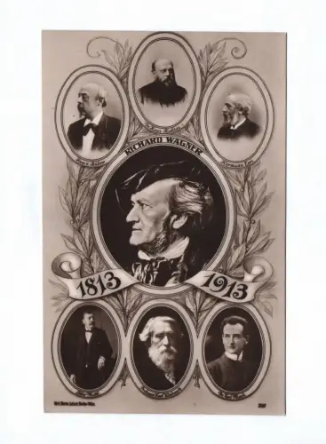 Ak Richard Wagner 1813 1913 Dr. Hans Richter Berühmtheiten
