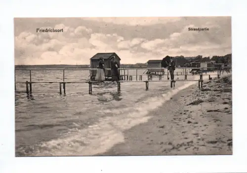 Ak Friedrichsort Strandpartie Schleswig Holstein