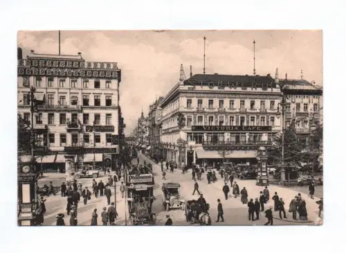 Ak Victoria Café Berlin unter den Linden Ecke Friedrichstrasse