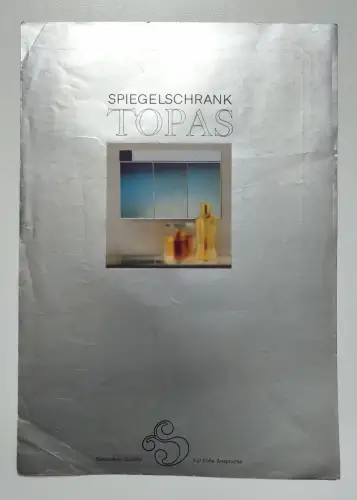 Pneumant Spiegelschrank Topas Reklame DDR 1974 VEB Preßwerk Ottendorf Okrilla
