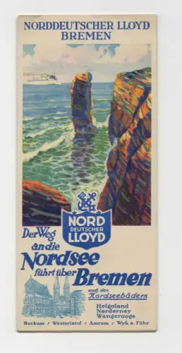 Norddeutscher Lloyd Bremen Nordsee Borkum Westerland Anrum Wyk 