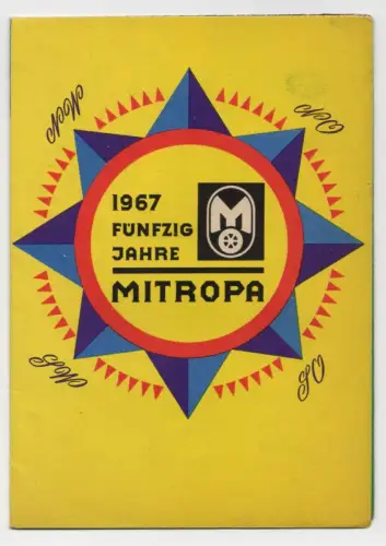 Prospekt 50 Jahre Mitropa 1967 DDR