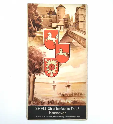 SHELL Straßenkarte Nr. 7 Hannover 1:470000