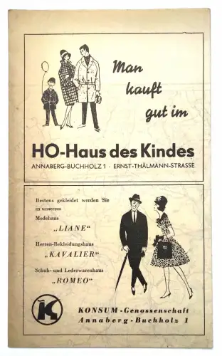 Taschenfahrplan für den Omnibusverkehr Bezirk Karl Marx Stadt