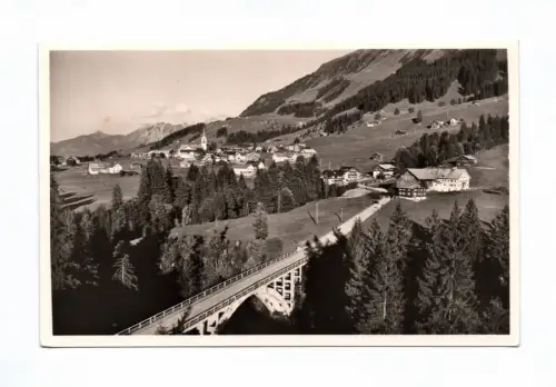 Foto Ak Riezlern Kleinwalsertal mit Breitbachbrücke Österreich