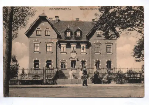 Ak Bischofswerda Stadtkankenhaus 1916