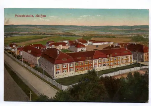 Ak Meißen Polizeischule 1924