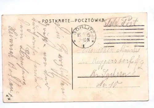Feldpost Ak Warschau Marschalkowska Strasse 1915 Görlitz