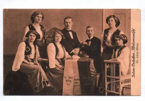 Ak Salon Orchester Walzerrausch 1914 Cottbus