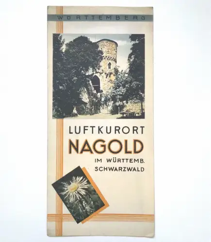 Württemberg Luftkurort Nagold Schwarzwald Reiseprospekt