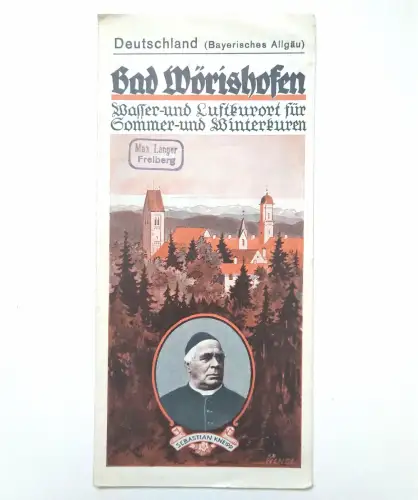 Alter Reisprospekt Bad Wörishofen Wasser- und Luftkurort