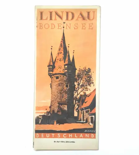 Lindau Bodensee 1934 Deutschland alter Reiseprospekt