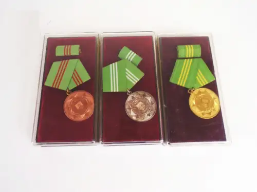 Für Treue Dienste Volkspolizei Silber Gold Bronze 3 Stufen 