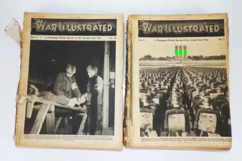 The War Illustrated Volume 1 und 2 Kriegsillustrierte gebundene Zeitung englisch