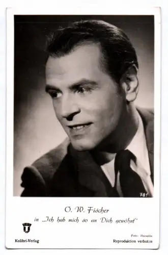 Foto Ak O.W. Fischer in "Ich hab mich so an Dich gewöhnt" Schauspieler