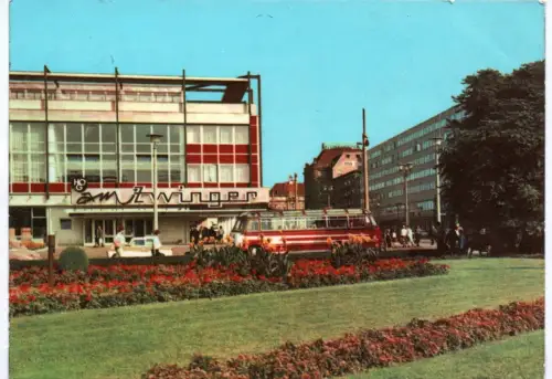 Foto Ak Dresden Postplatz 1969 Bus Am Zwinger