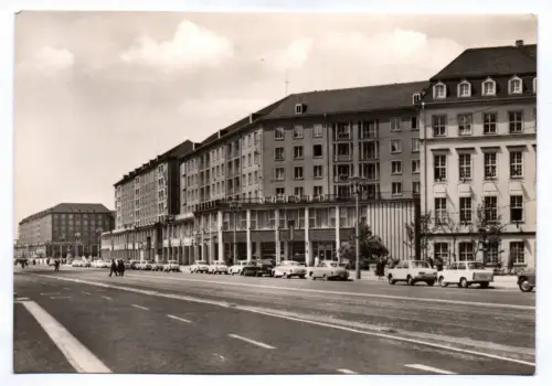 Foto Ak Dresden Ernst Thälmann Straße Szeged Gaststätte 1967