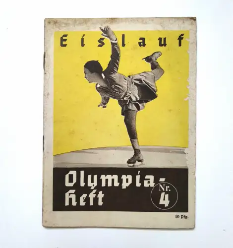 Eislauf 1936 Olympiaheft Nr, 4 Eiskunstlauf