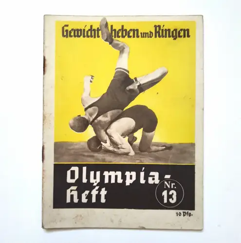 Gewichtheben und ringen 1936 Olympia Heft Nr. 13