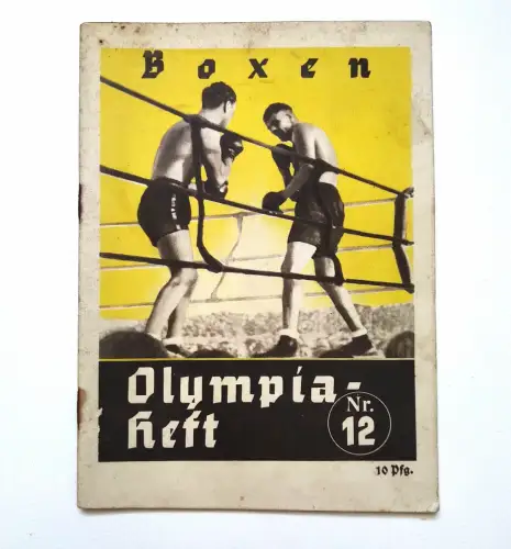 Boxen Sport 1936 Olympiaheft Nr. 12