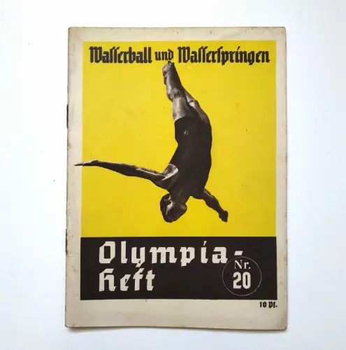 Wasserball und Wasserspringen 1936 Olympiaheft Nr. 20
