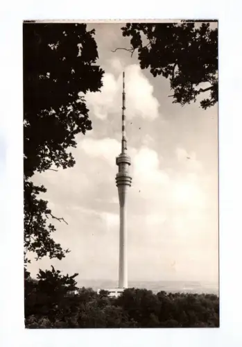 Foto Ak Dresden Wachwitz Fernsehturm 1971
