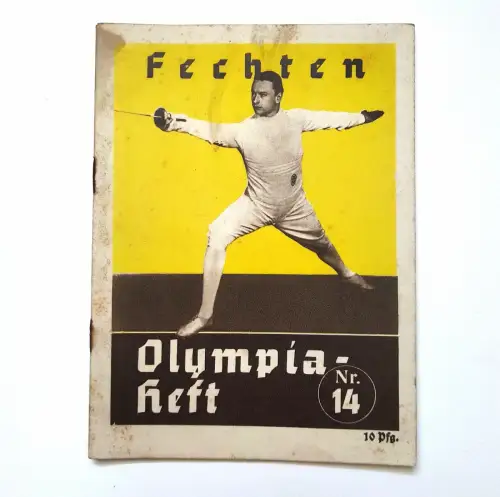 Fechten 1936 altes Olympiaheft Nr. 14