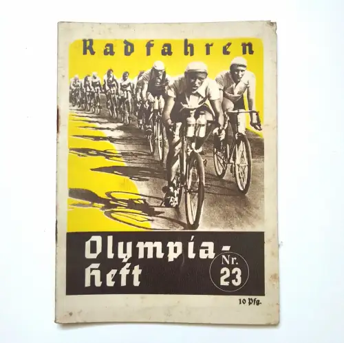 Radfahren 1936 Sport Olympiaheft Nr. 23