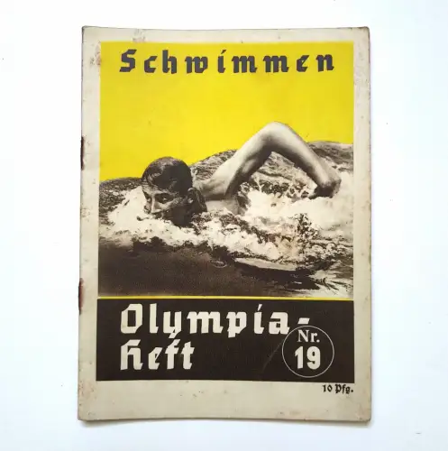 Schwimmen 1936 Olympiaheft Nr. 19 altes Heft Sport