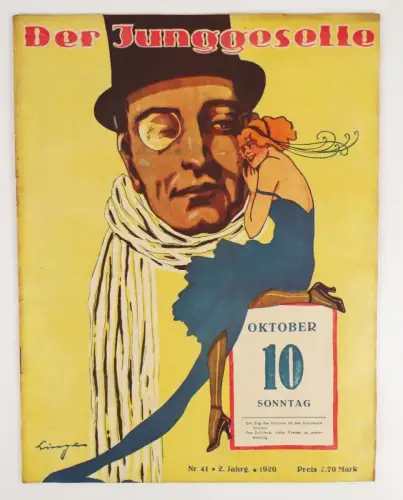 Der Junggeselle 1920 Nr 41 Lingen Zeitungen