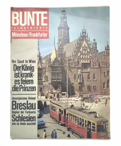 Bunte Illustrierte 1965 Unvergessene Heimat Breslau Münchner Frankfurter